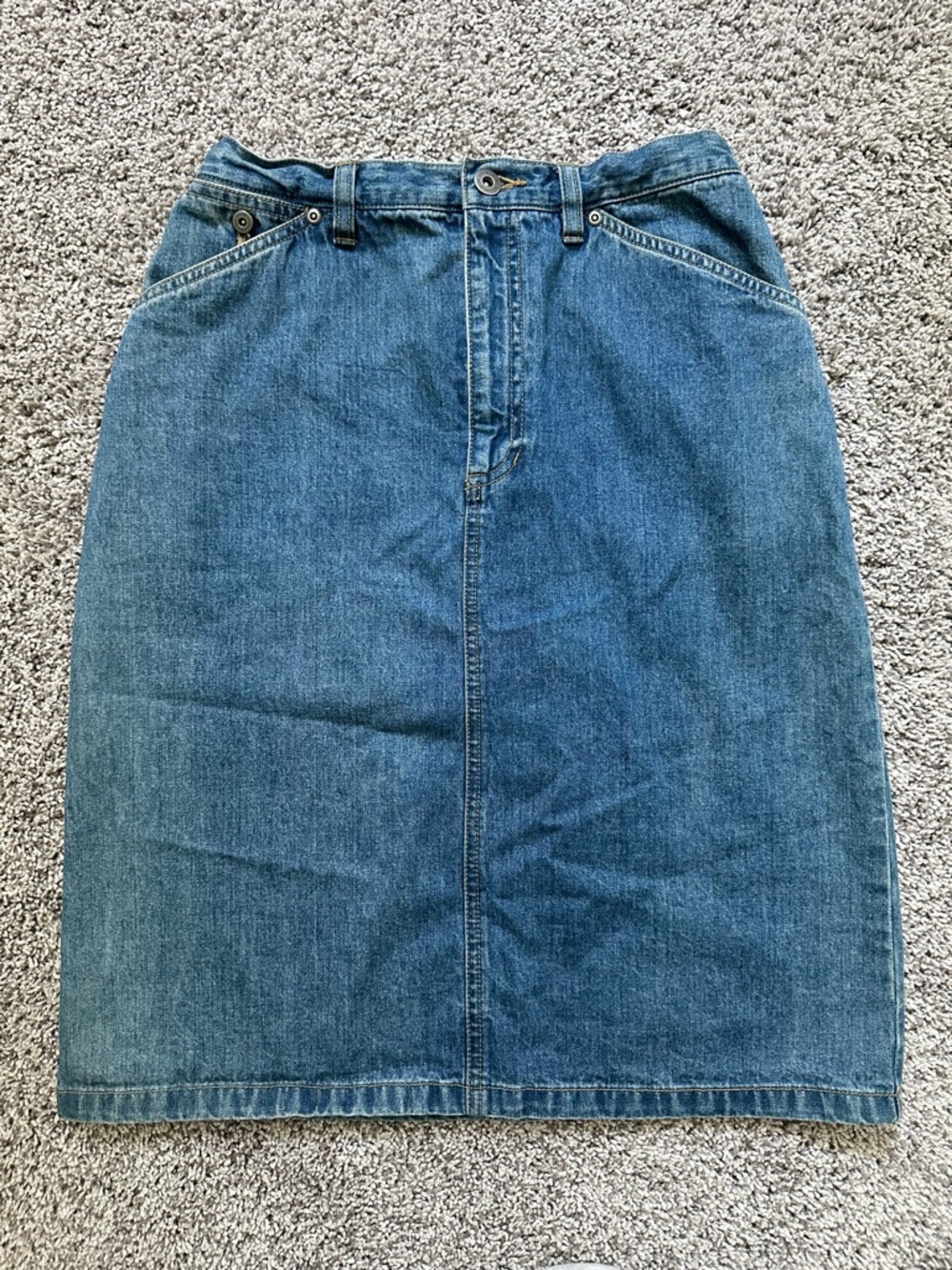 Liz Claiborne Denim Midi Skirt